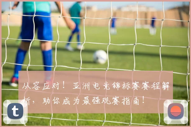 从容应对！亚洲电竞锦标赛赛程解析，助你成为最强观赛指南！